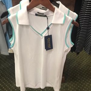 Polo Golf white sleeveless polo